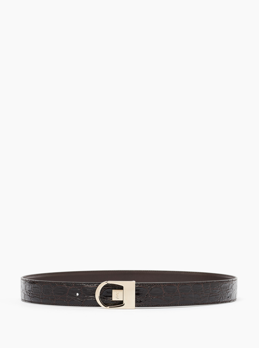 Ceinture réversible en cuir embossé...
