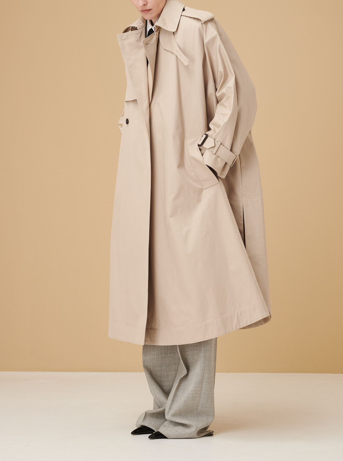 Trench en sergé de cotton