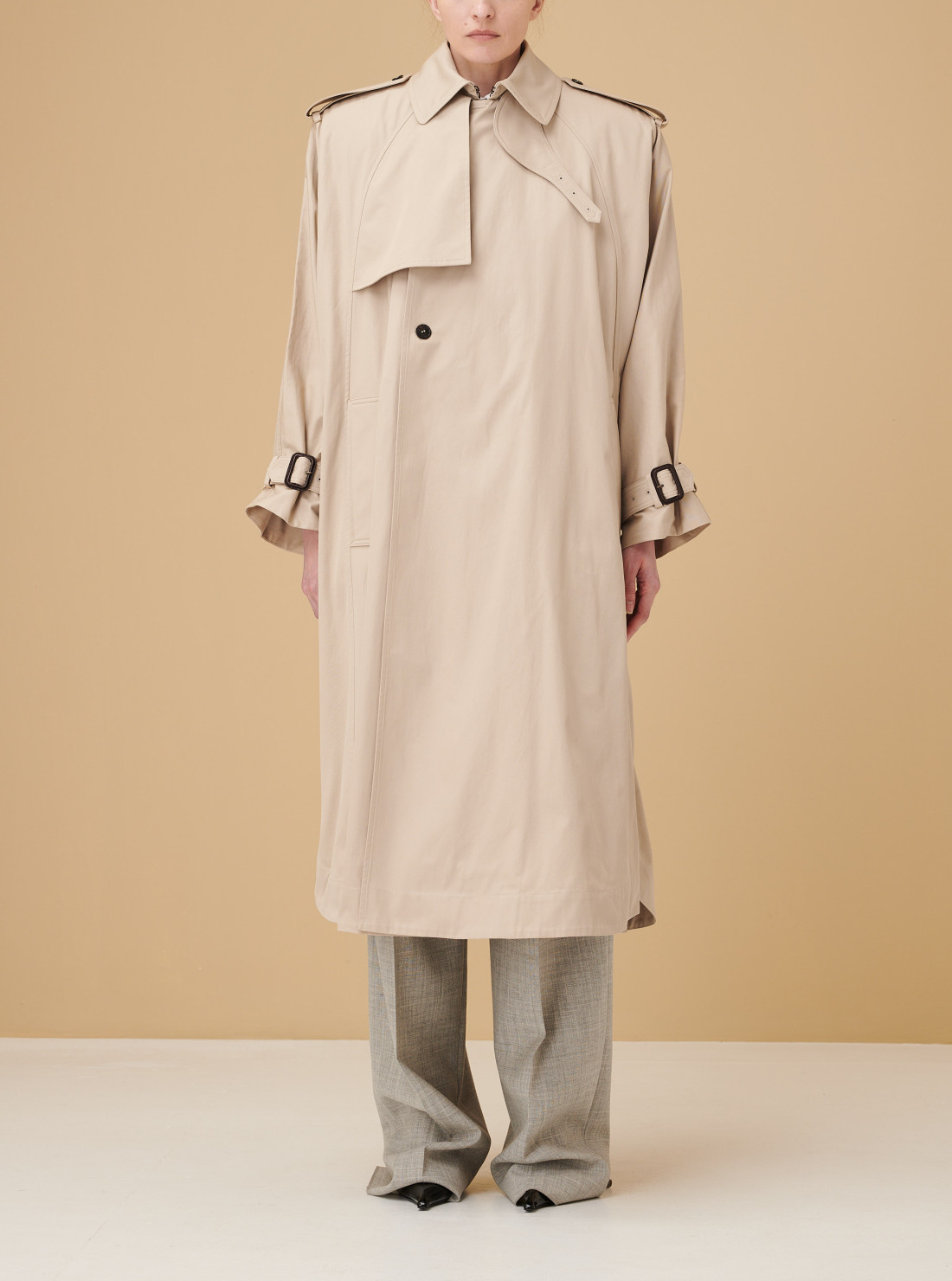 Trench en sergé de cotton