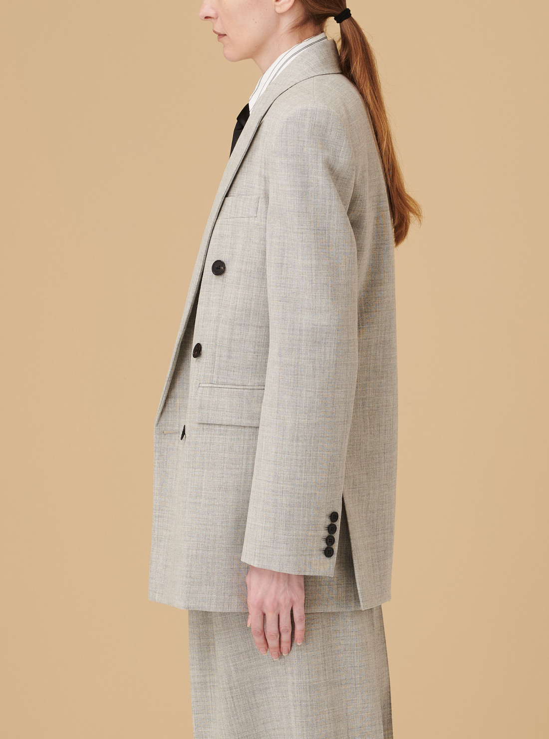 Veste en laine chinée