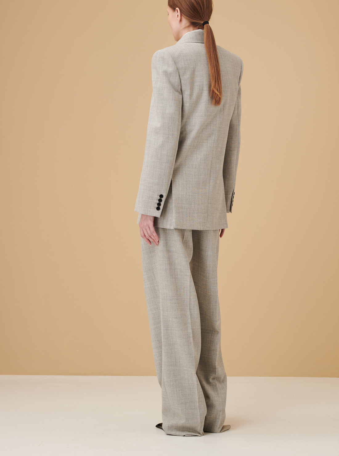 Veste en laine chinée