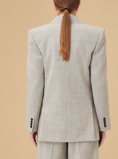Veste en laine chinée 2