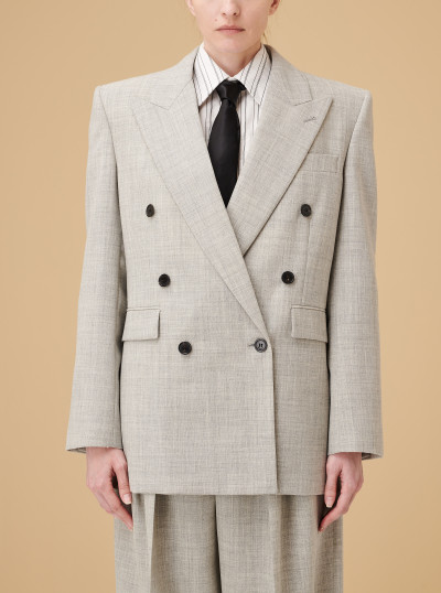 Veste en laine chinée