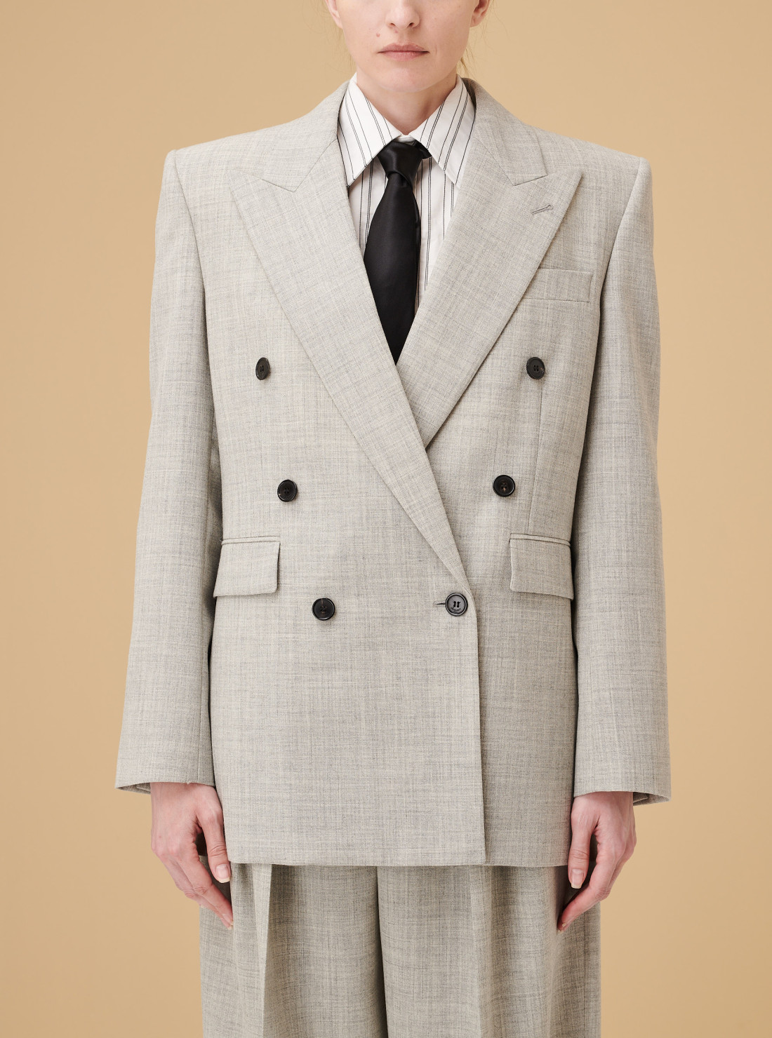 Veste en laine chinée