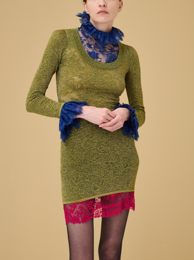 Robe en maille dentelle 2