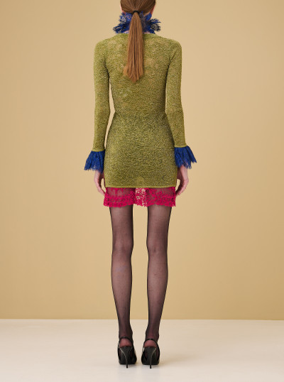 Robe en maille dentelle 2