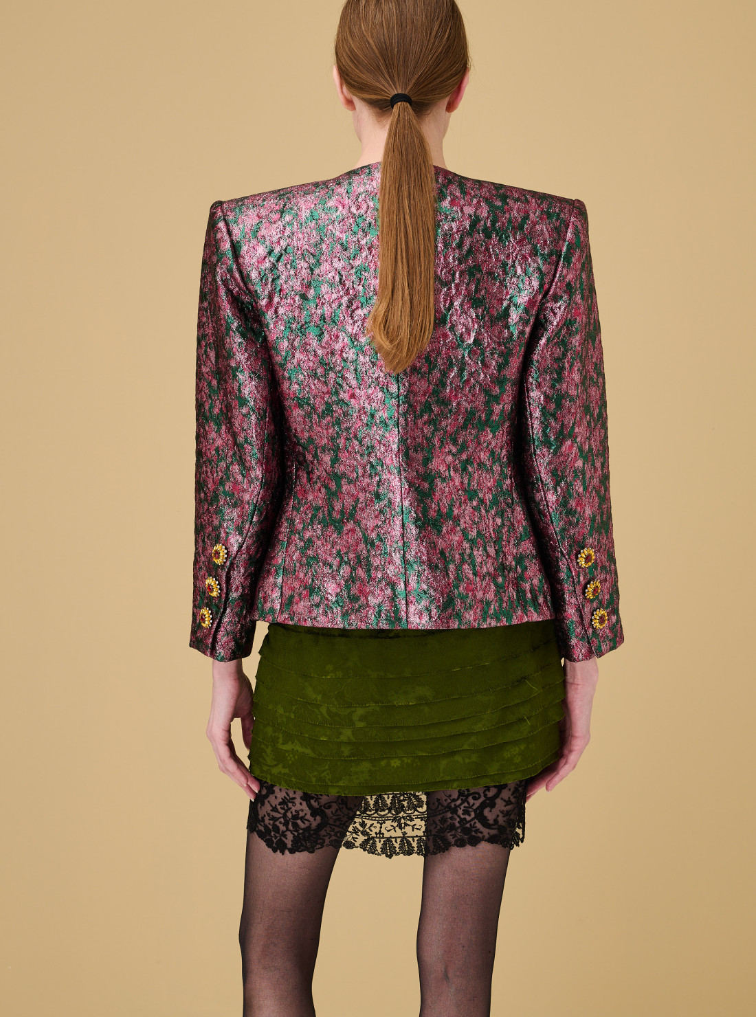 Jacket in brocade