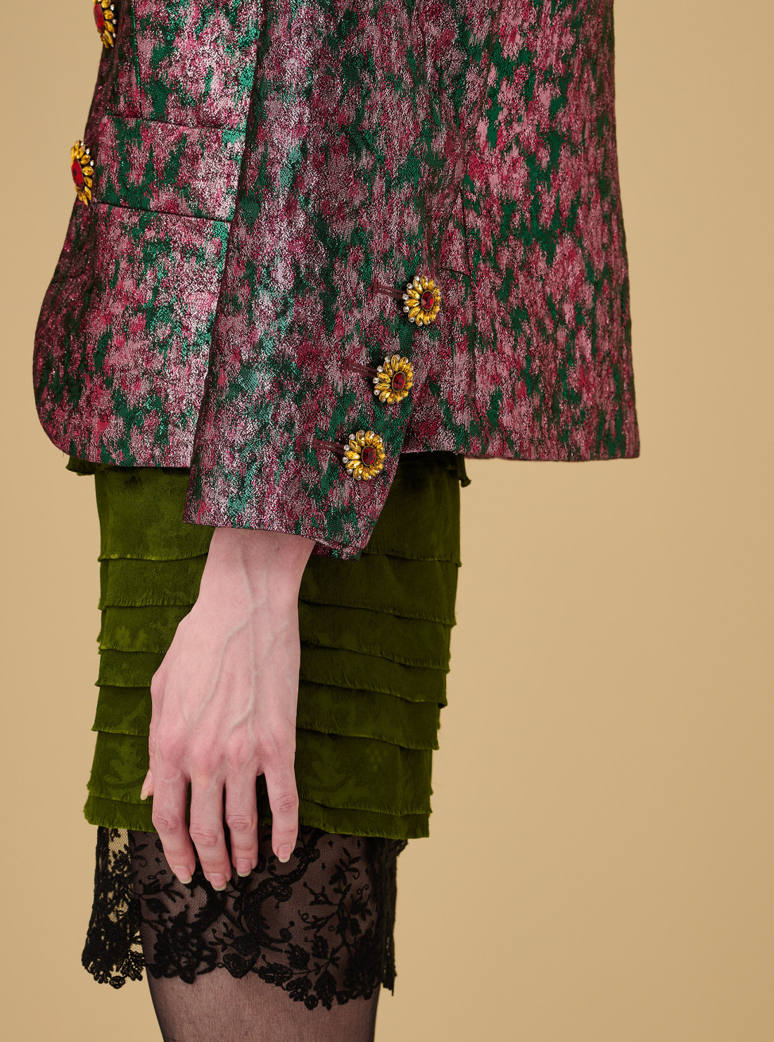 Jacket in brocade