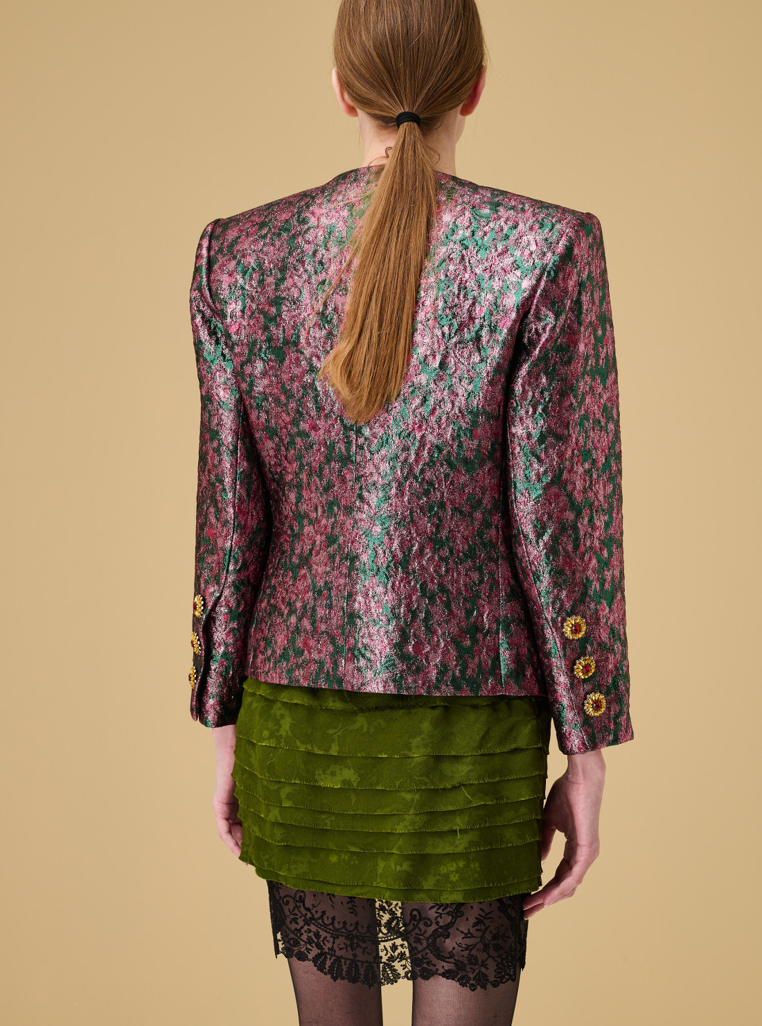 Jacket in brocade