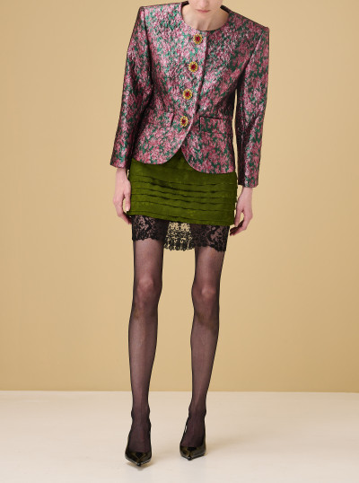 Jacket in brocade