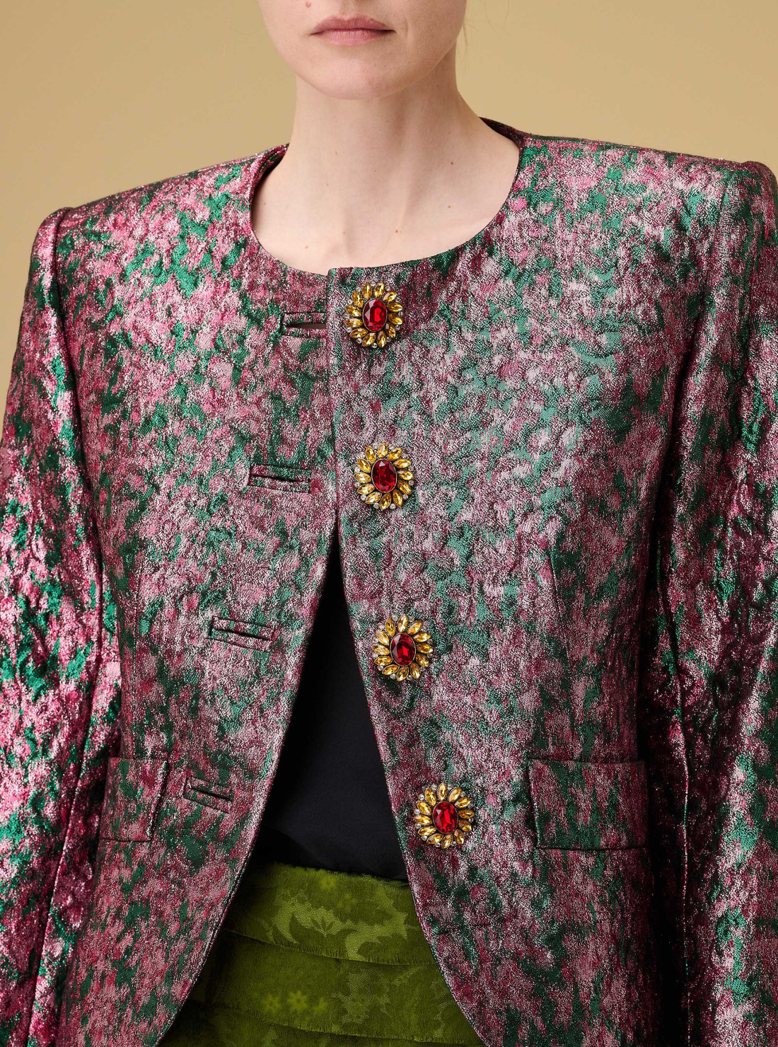 Jacket in brocade