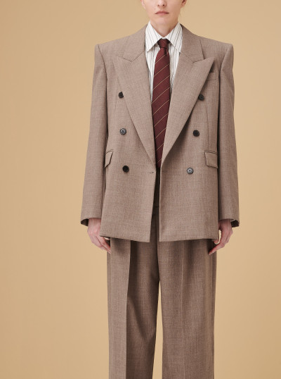 Jacket in wool canvas 2