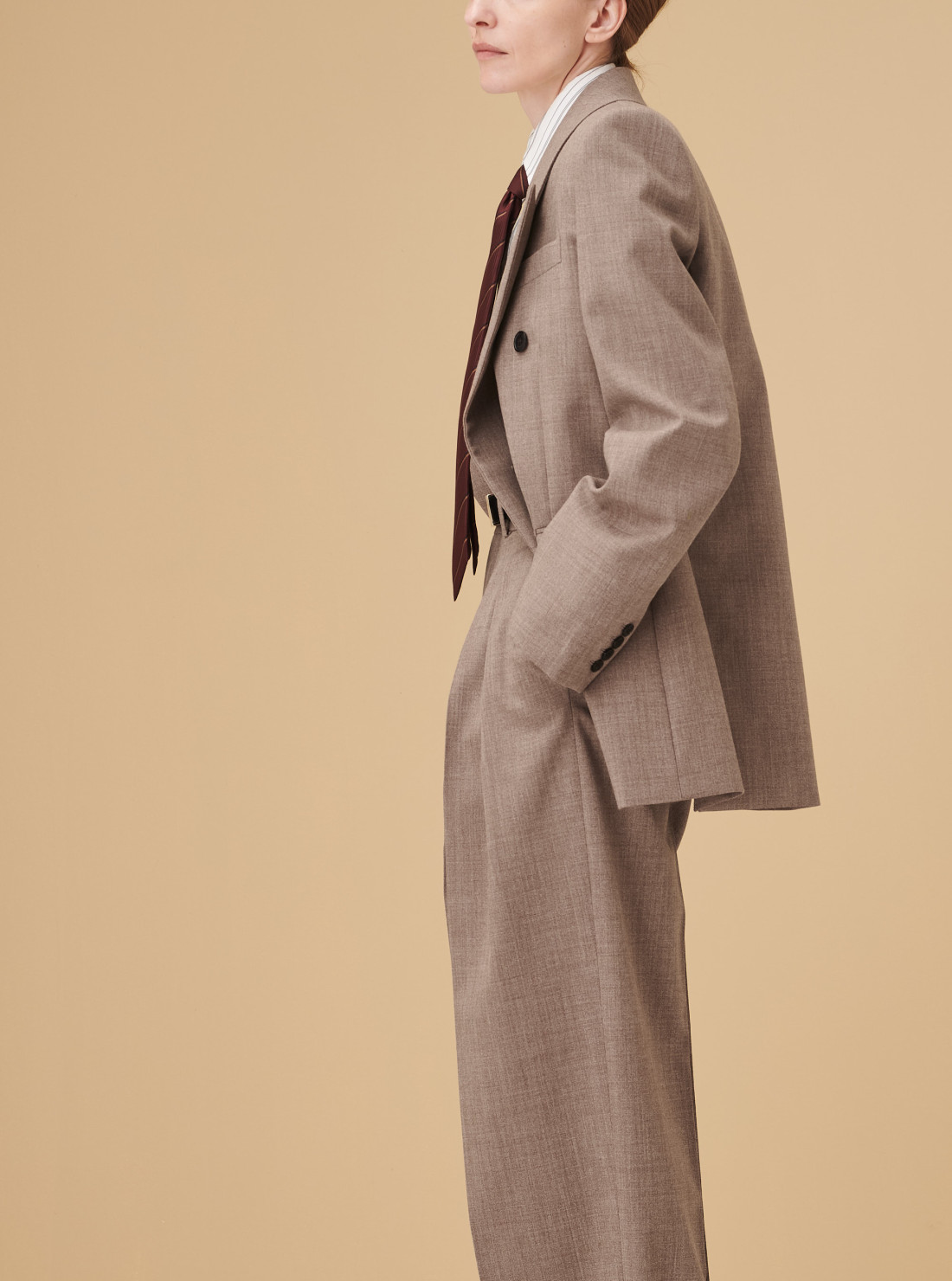 Veste en toile de laine