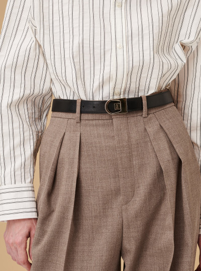 Ceinture réversible en cuir lisse