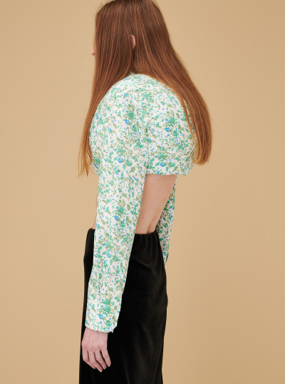 Printed Flowers Blouse