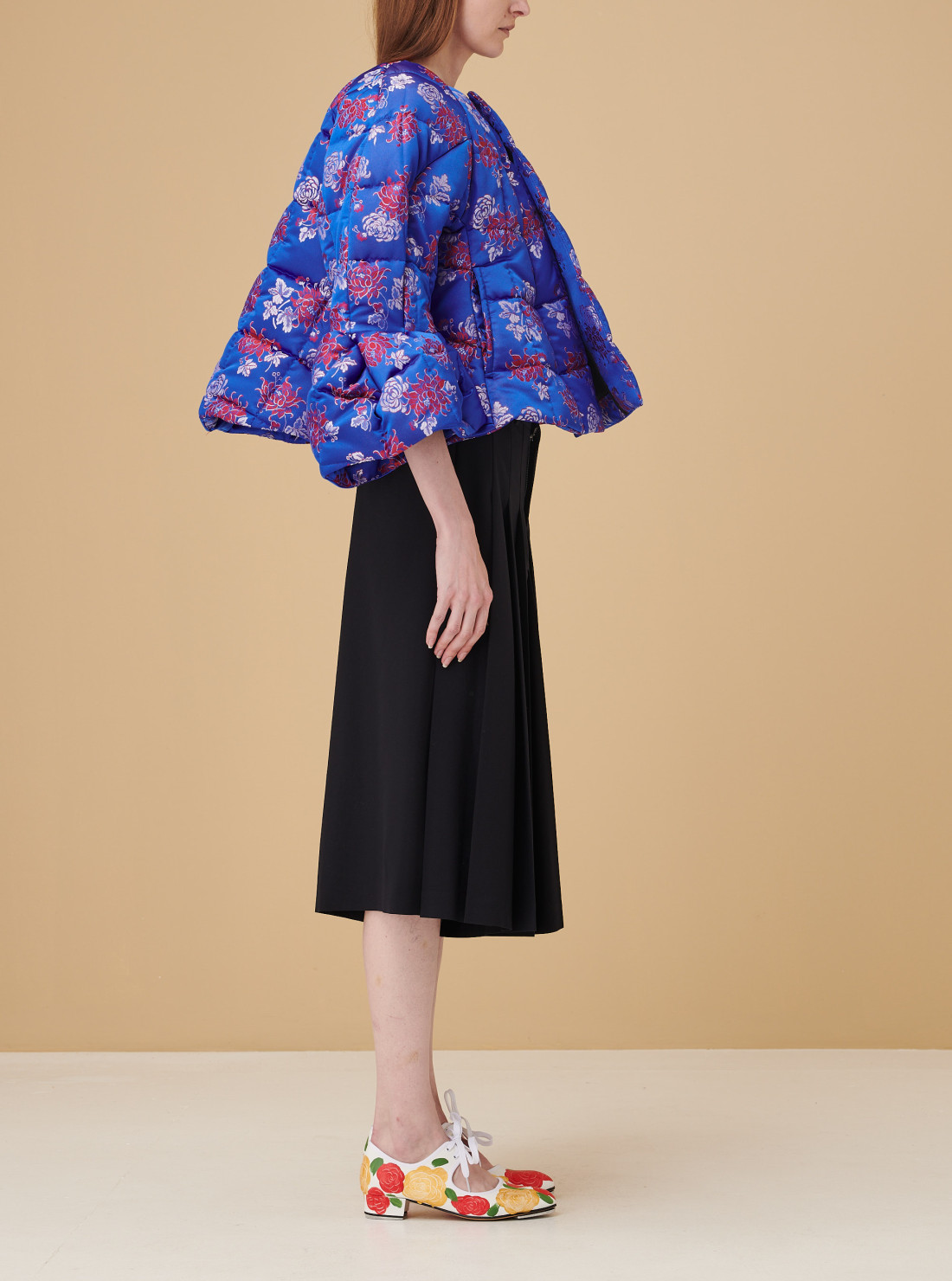Blouson matelassé en jacquard