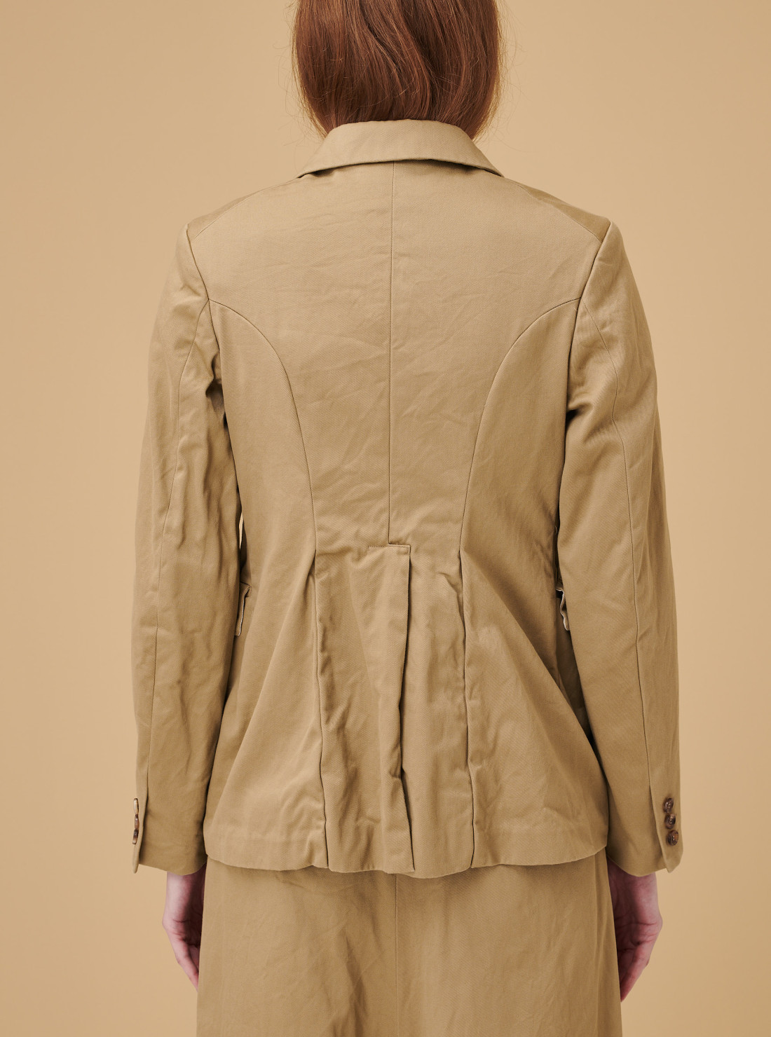 Rounded blazer jacket