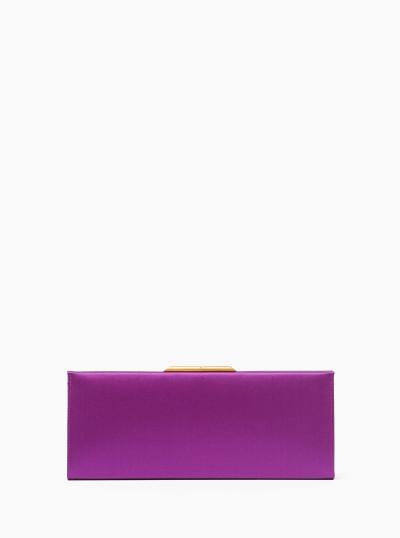 Midnight small clutch in satin 2