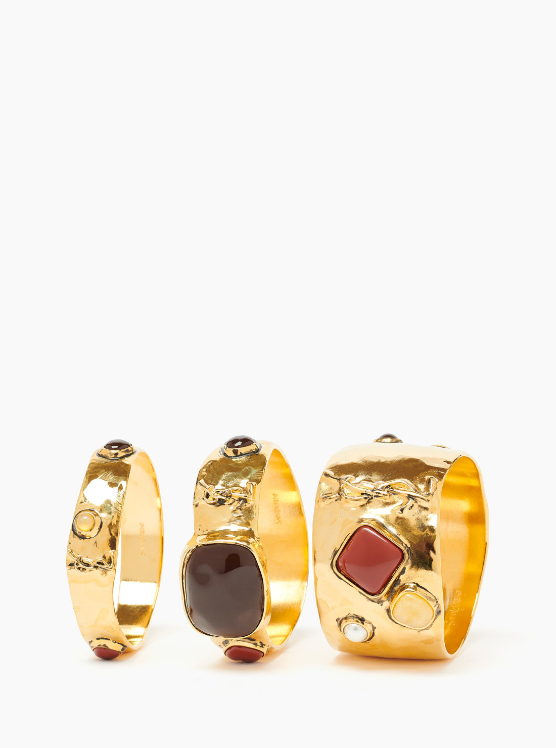 Cassandre cabochon bangles in enamel,...