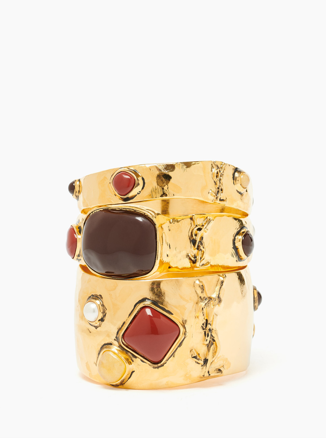 Cassandre cabochon bangles in enamel,...