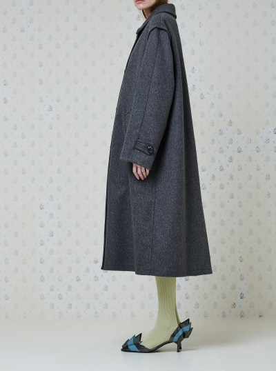 Manteau droit en double... 2