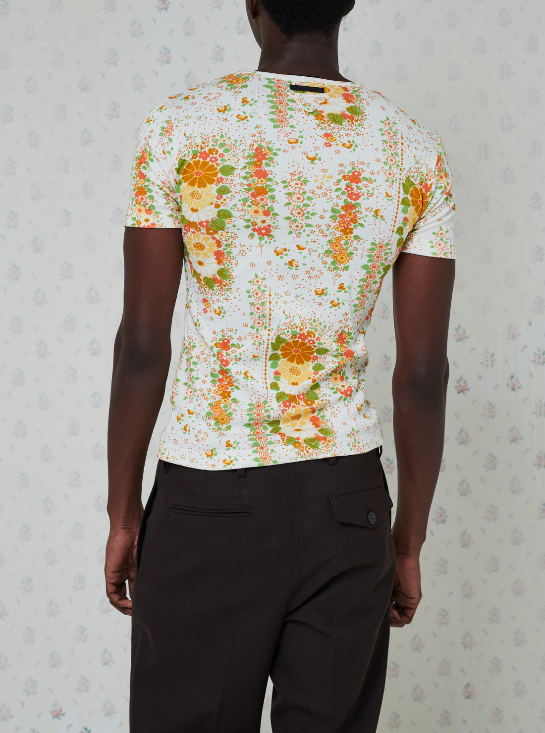 T-shirt en coton imprimé floral