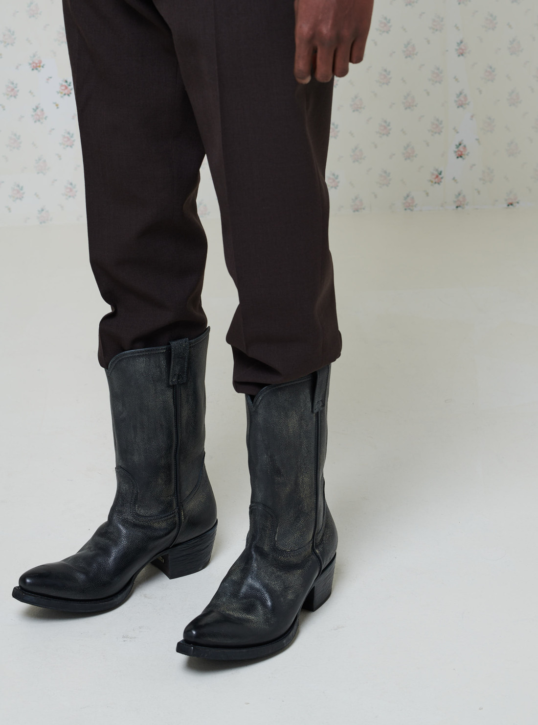 Leather boots