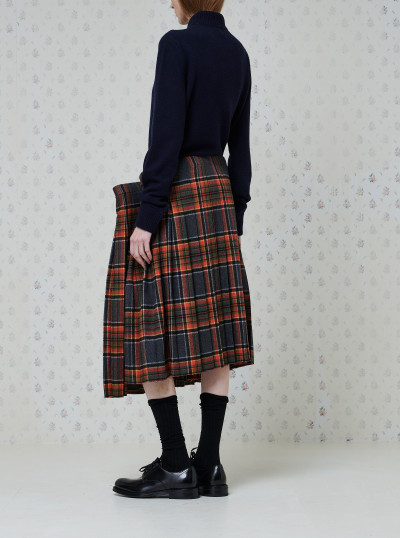Hanging Tartan Pleated Skirt 2