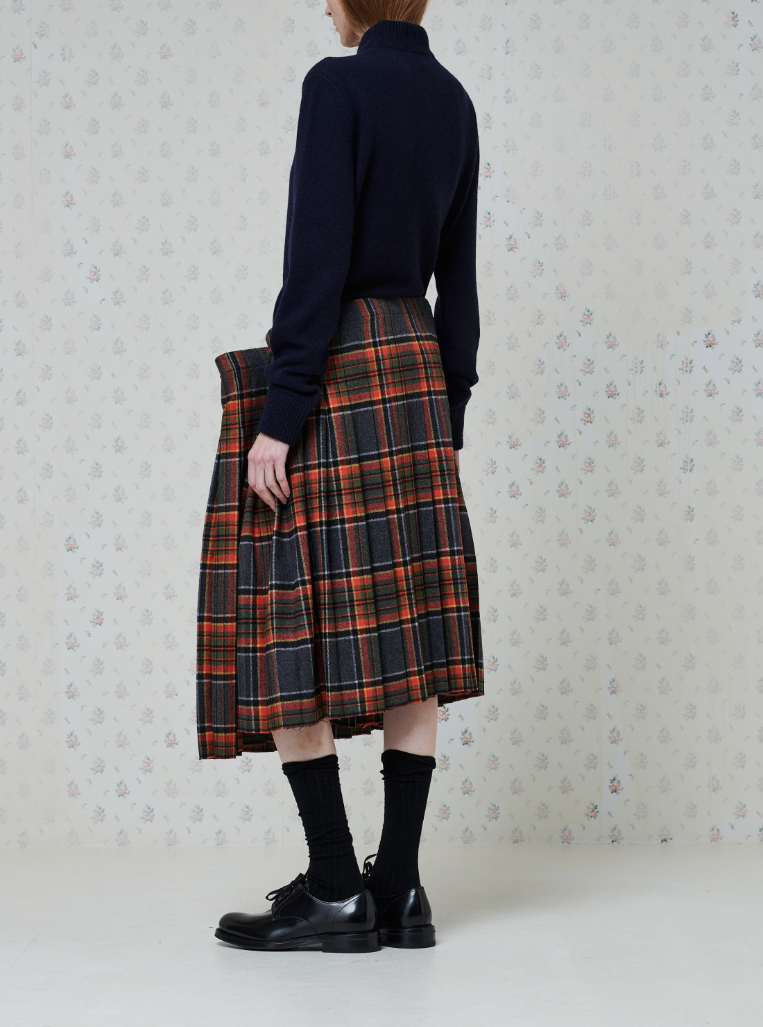Jupe suspendue en tartan