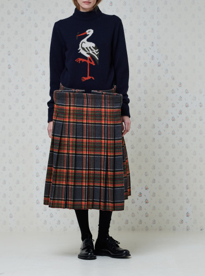 Jupe suspendue en tartan