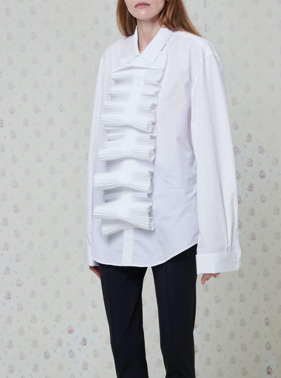 Double Cuff Pleated Placket Shirt