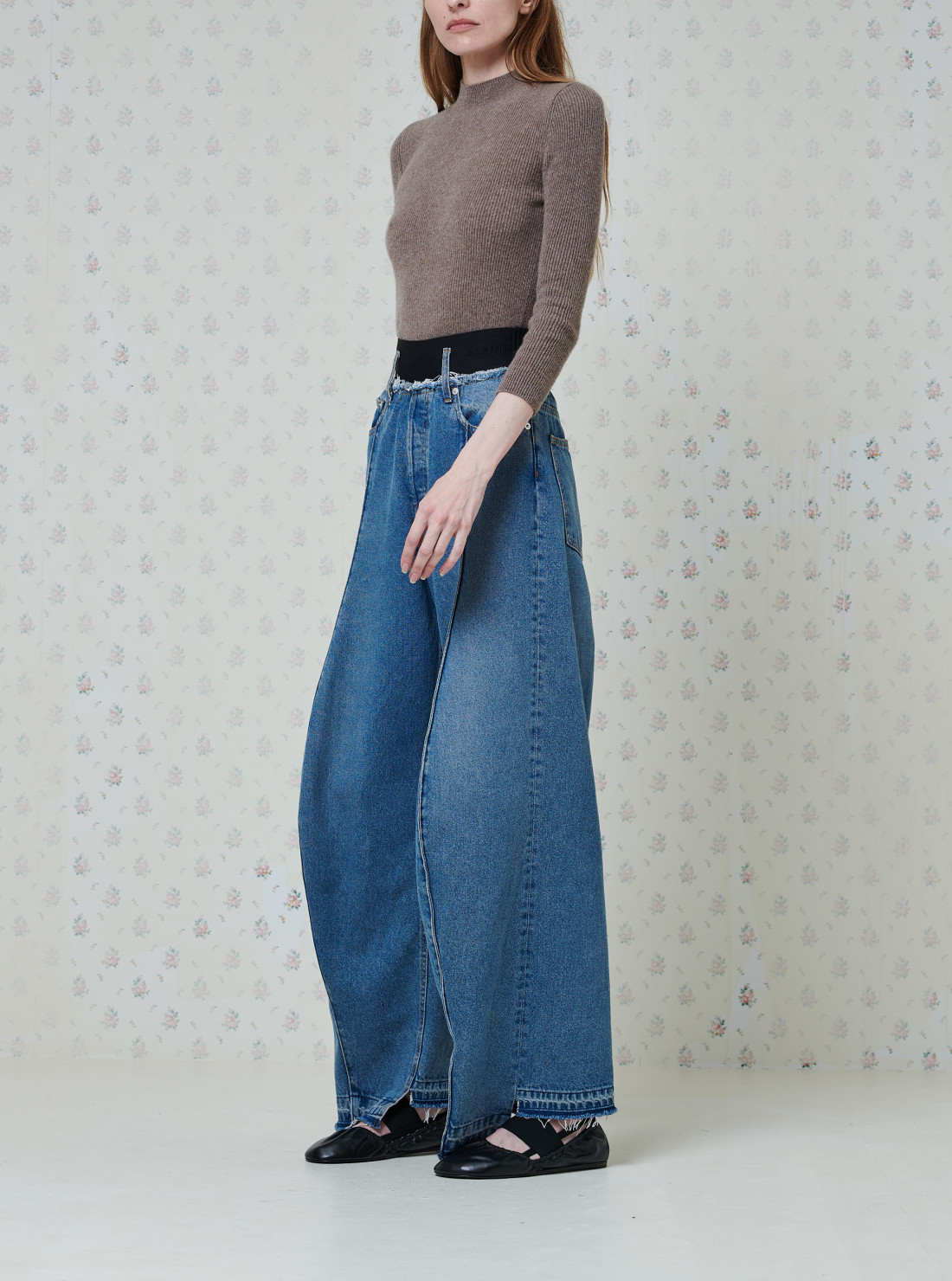 Elastic Waist Shape Denim
