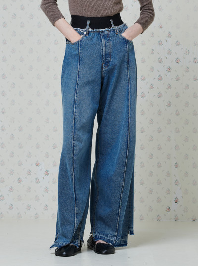Elastic Waist Shape Denim 2