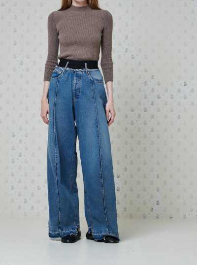 Elastic Waist Shape Denim 2