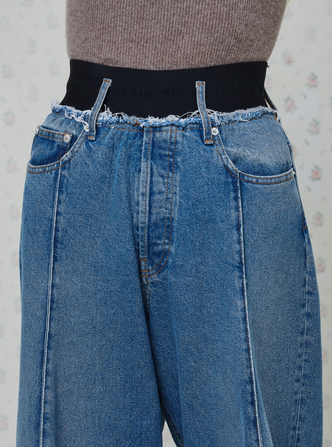 Elastic Waist Shape Denim