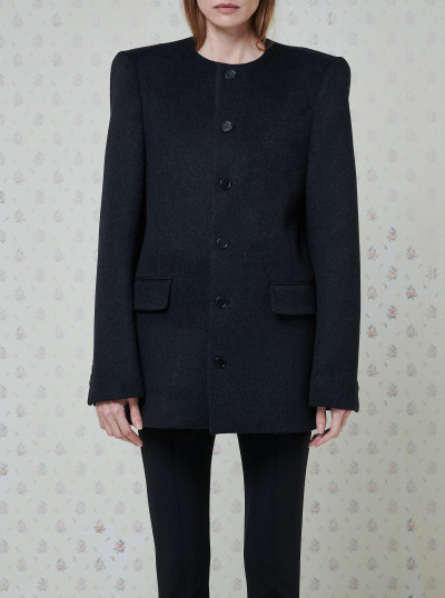 Round Neck Tailored Jacket