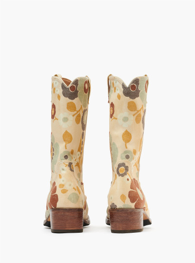 Bottes en tissu imprimé 2