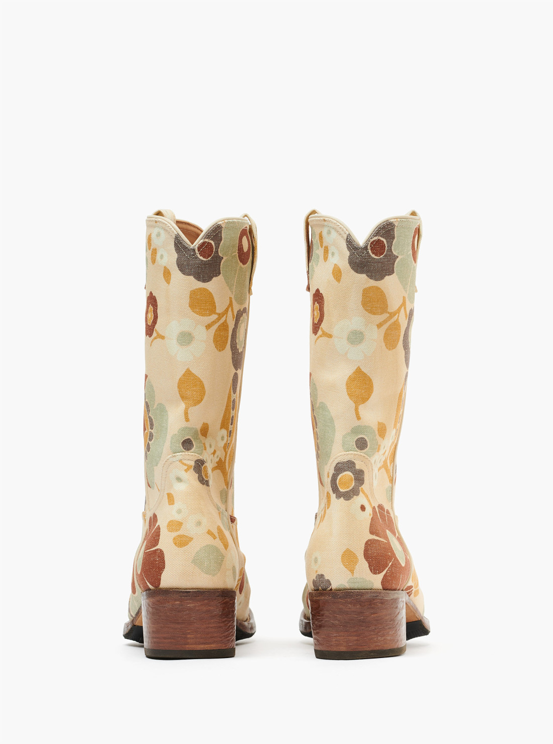 Bottes en tissu imprimé