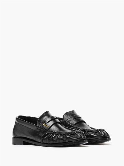 Mocassins en cuir brillant 2