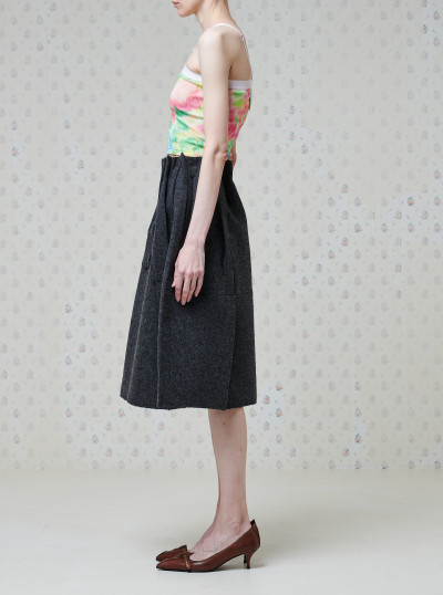 Jupe midi en Laine Shetland 2