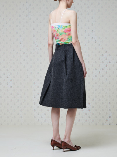 Jupe midi en Laine Shetland 2