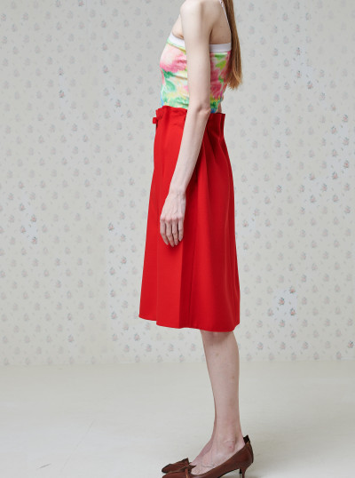Melange natté midi skirt 2