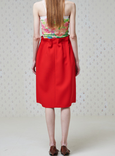 Melange natté midi skirt 2
