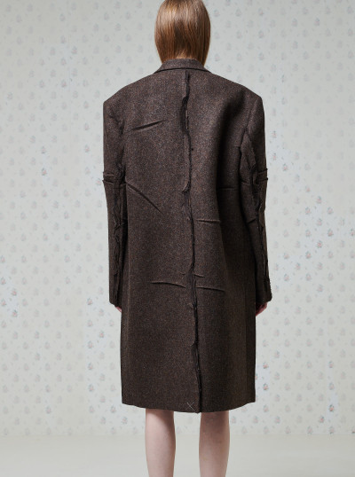 Manteau droit en laine... 2
