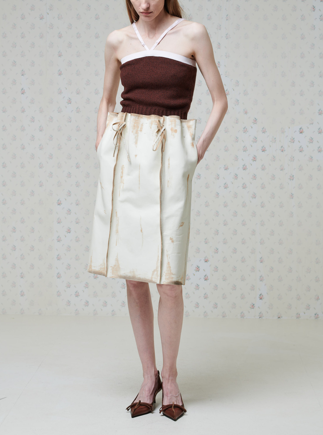 Leather skirt