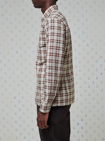 Checked cotton button-down... 2
