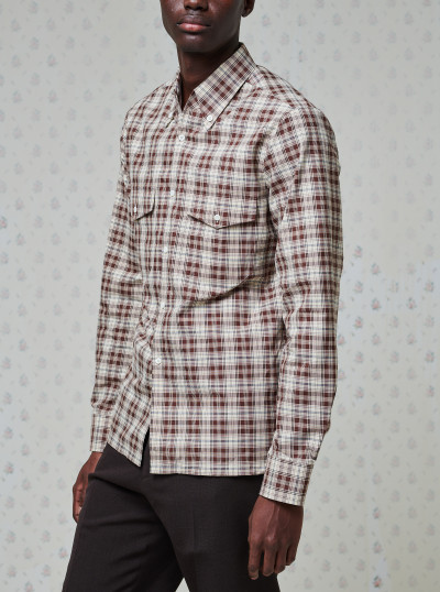 Chemise en coton à carreaux 2
