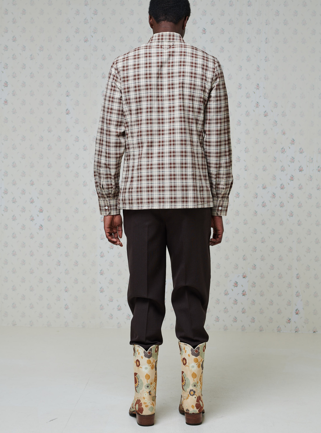 Chemise en coton à carreaux