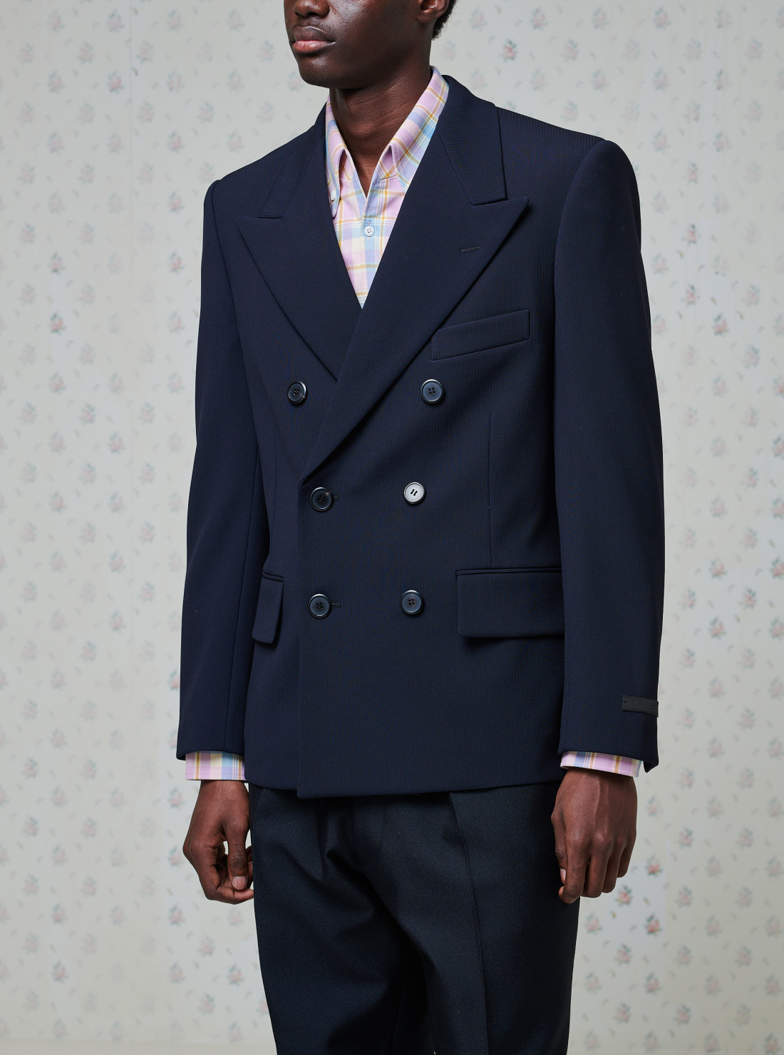 Double-breasted wool jacket