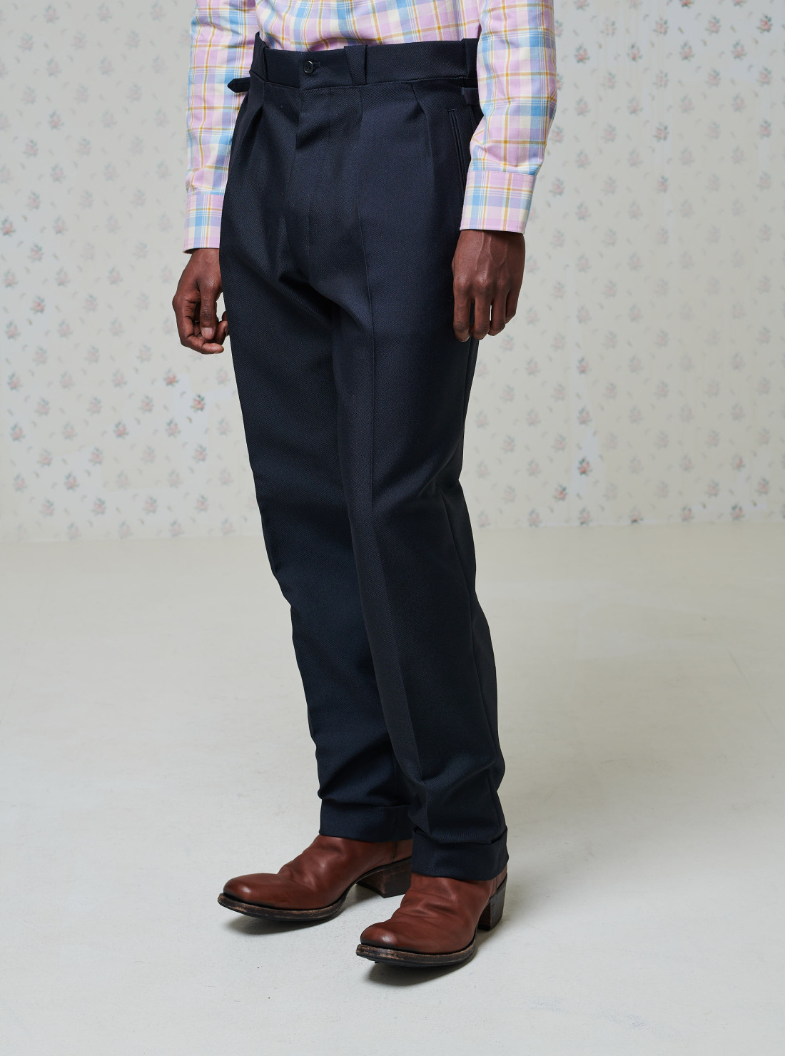 Wool blend pants